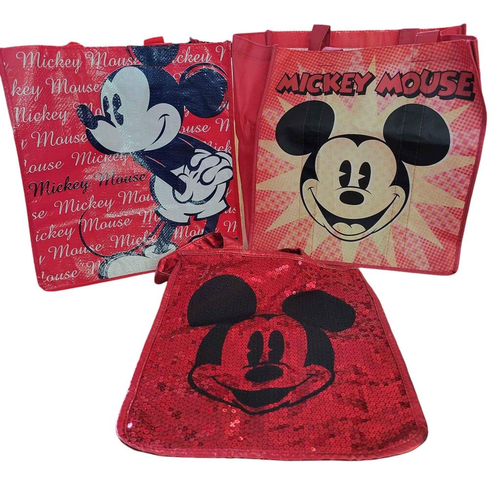 3 Disney Store Mickey Mouse Bags